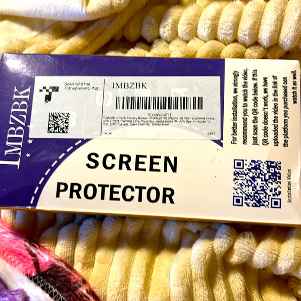 New 4 Pack Privacy Protector & Pack Lens Protector, True 25° Privacy Protection - Picture 2 of 9